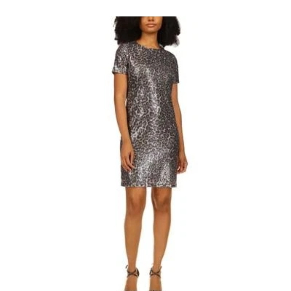 $165.00 NWT MICHAEL MICHAEL KORS Womens Gray Sequined